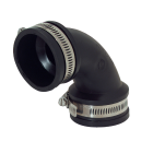 Fernco Flexible 1-1/2 In. 90 Deg. Flexible Repair PVC Sewer & Drain Elbow (1/4 Bend) Image 1