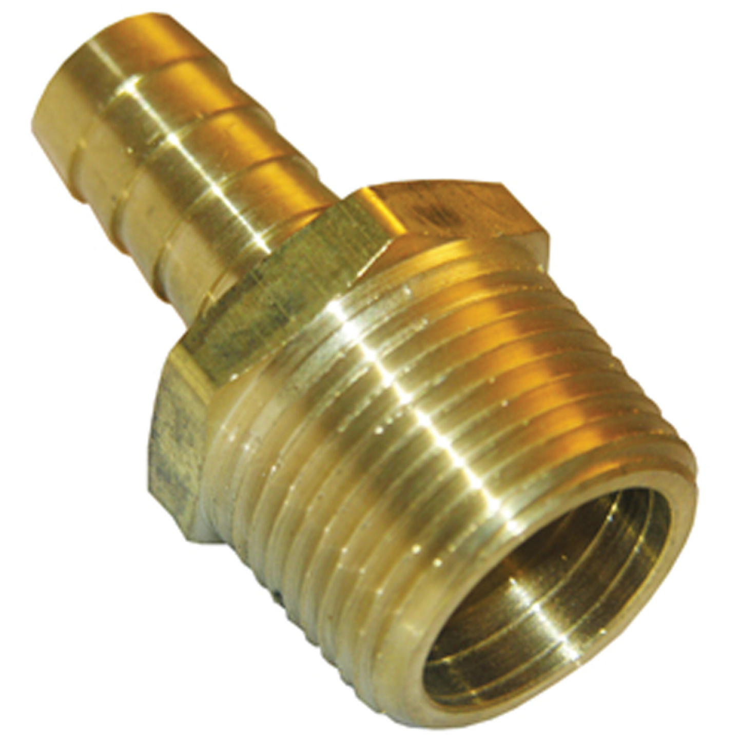 Lasco 3/4 In. MPT x 1/2 In. Brass Hose Barb Adapter Image 1
