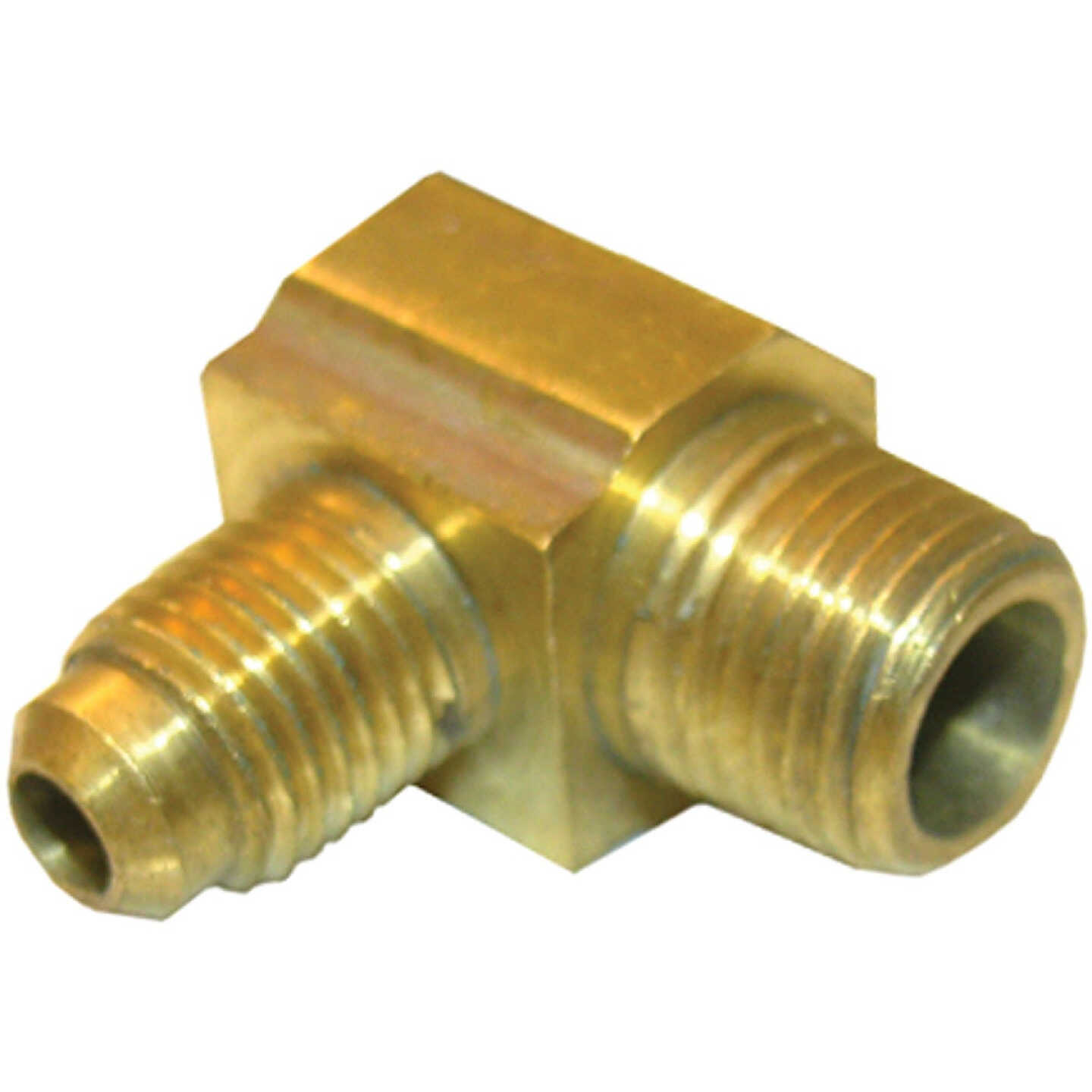 Lasco 1/4 In. MFL x 1/8 In. MPT 90 Deg. Flare Brass Elbow (1/4 Bend) Image 1