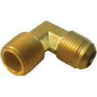Lasco 3/8 In. MFL x 1/4 In. MPT 90 Deg. Flare Brass Elbow (1/4 Bend) Image 1