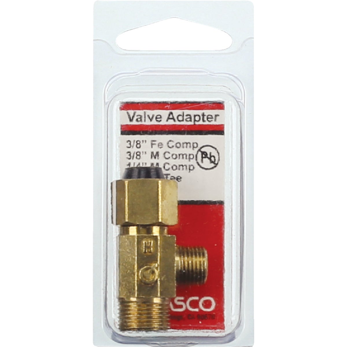Lasco 3/8 In. FC Inlet x 3/8 In.C Outlet x 1/4 In.C Outlet Brass Extender Tee Image 2