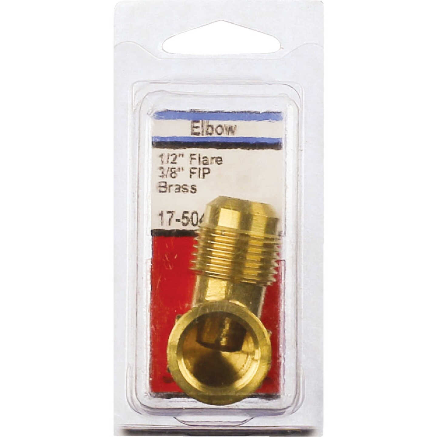 Lasco 1/2 In. MFL X 3/8 In. FPT 90 Deg. Flare Brass Elbow (1/4 Bend) Image 2