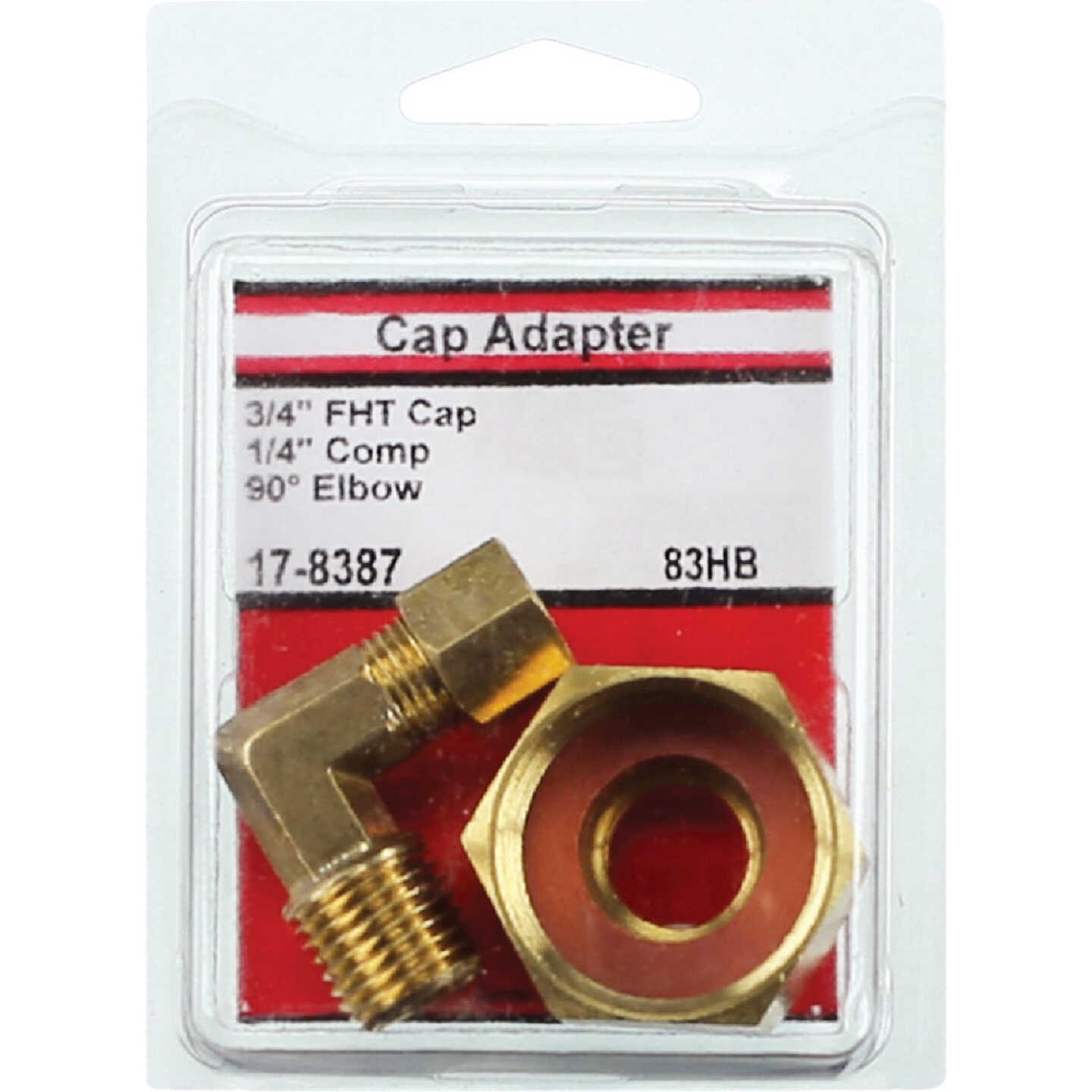 Lasco 3/4 In. FHT x 1/4 In. C 90 Deg. Compression Brass Elbow (1/4 Bend) Image 2