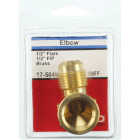 Lasco 1/2 In. MFL x 1/2 In. FPT 90 Deg. Flare Brass Elbow (1/4 Bend) Image 2