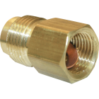 Lasco 1/2 In. F x 5/8 In. M Brass Flare Adapter Image 1