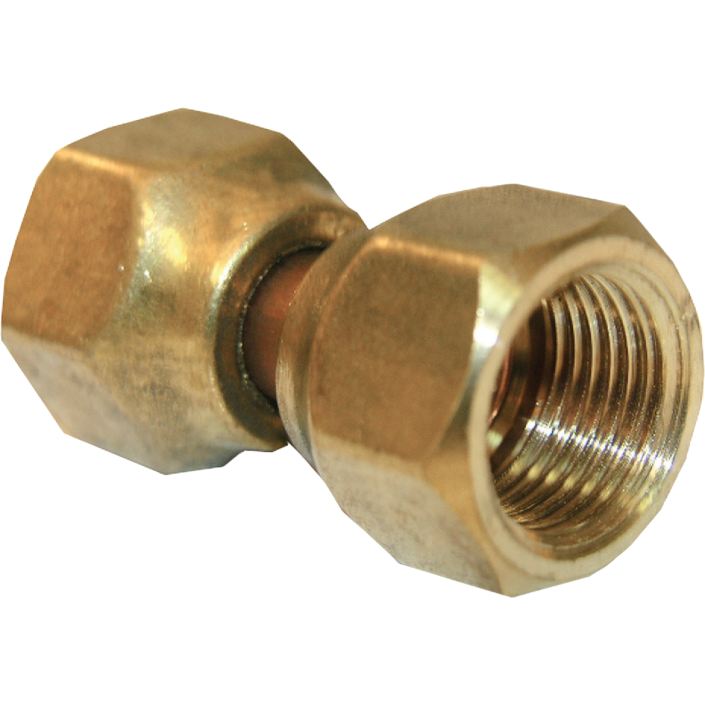 Lasco 3/8 In. Brass Flare Swivel Union Image 1