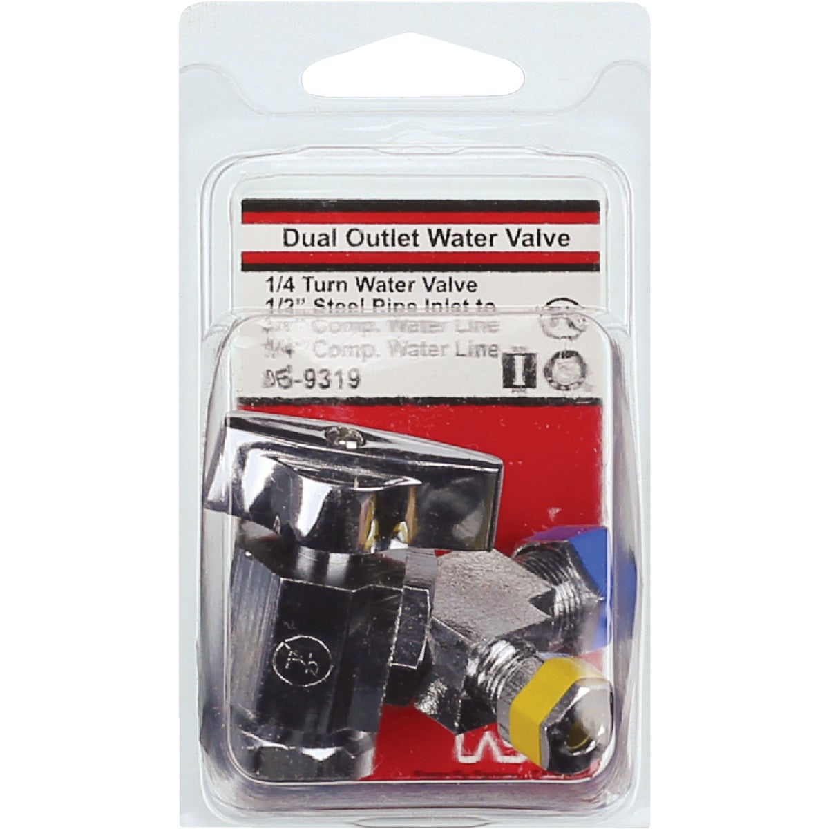 Lasco 1/2 In. IP x 3/8 In. Compression x1/4 In. Compression Quarter Turn Angle Valve Image 2