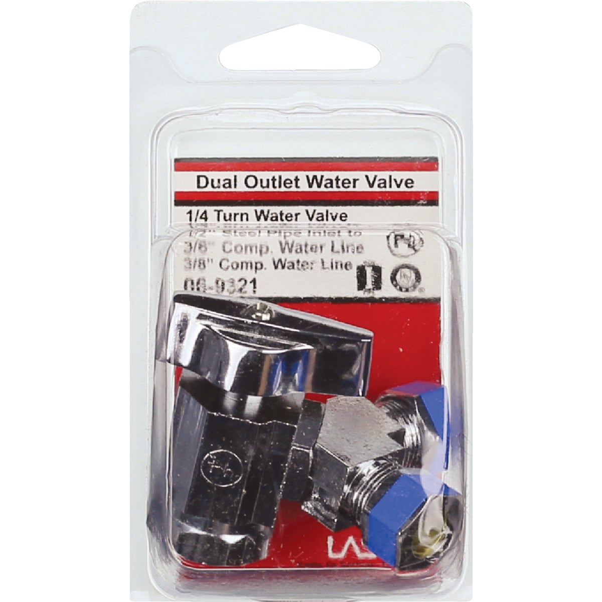 Lasco 1/2 In. IP x 3/8 In. Compression x 3/8 In. Compression Quarter Turn Angle Valve Image 2