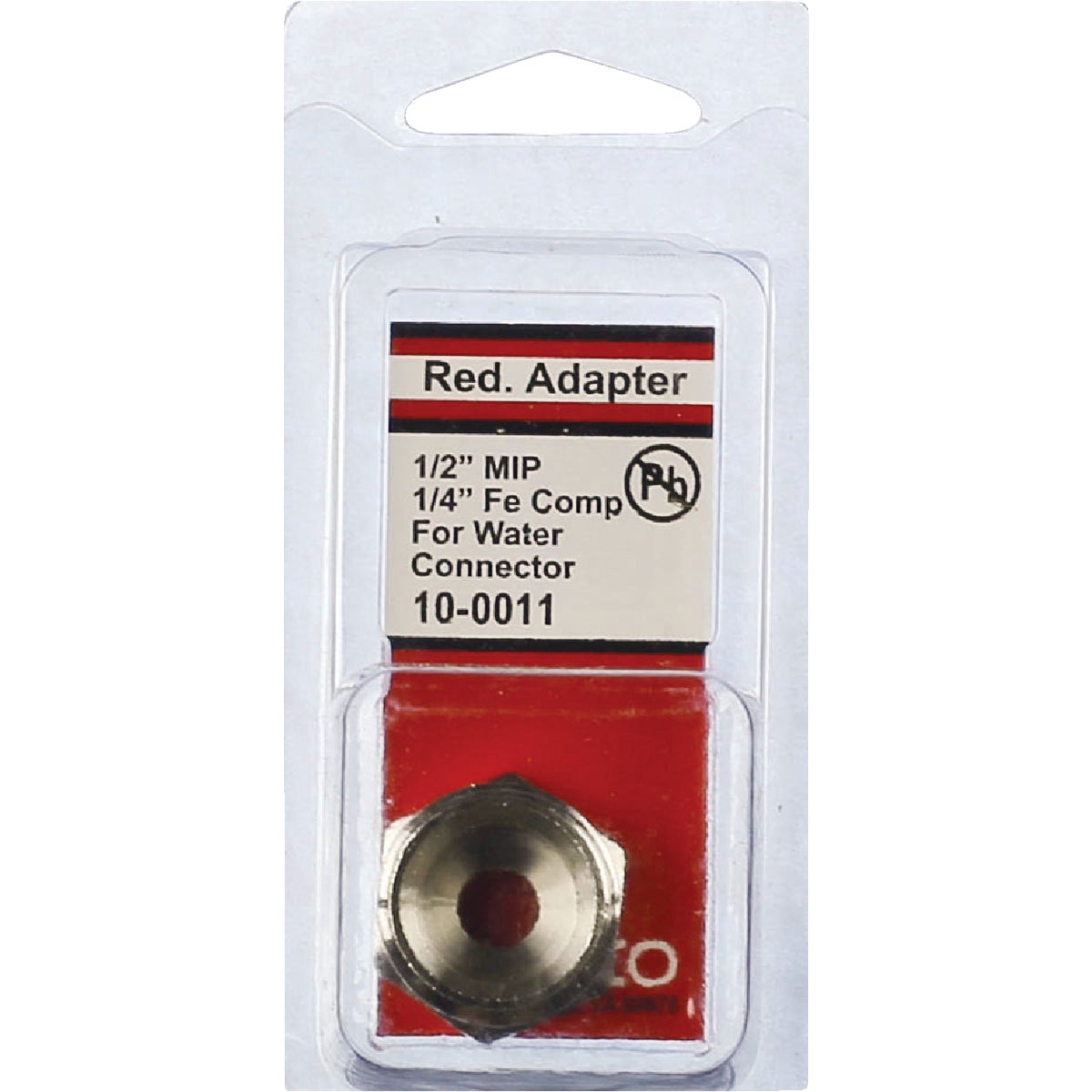 Lasco 1/2 In. IPS to 1/4 In. Compression Thread Brass Adapter Image 2