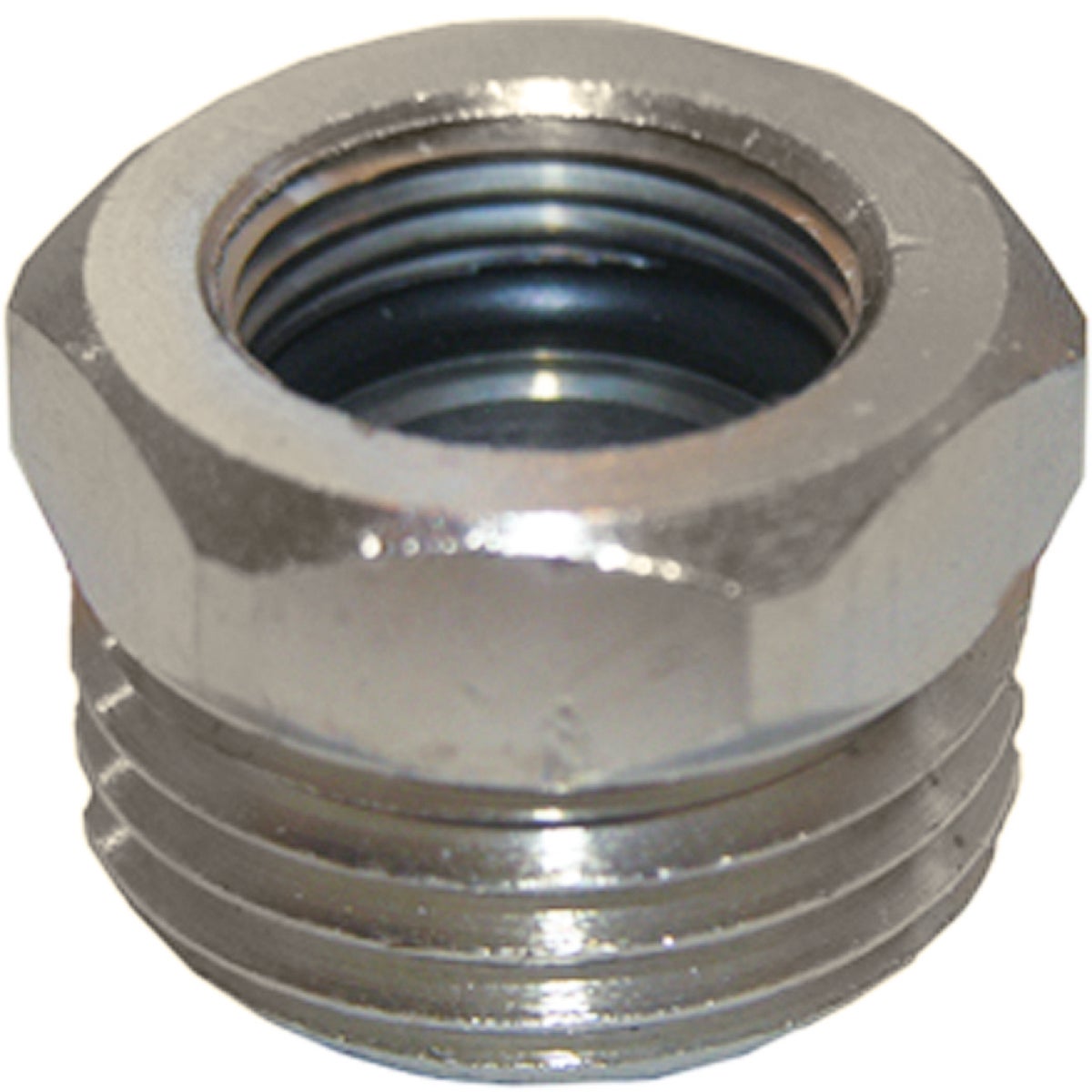 Lasco 1/2 In. IPS to 7/16 In. Compression Thread Brass Adapter Image 1