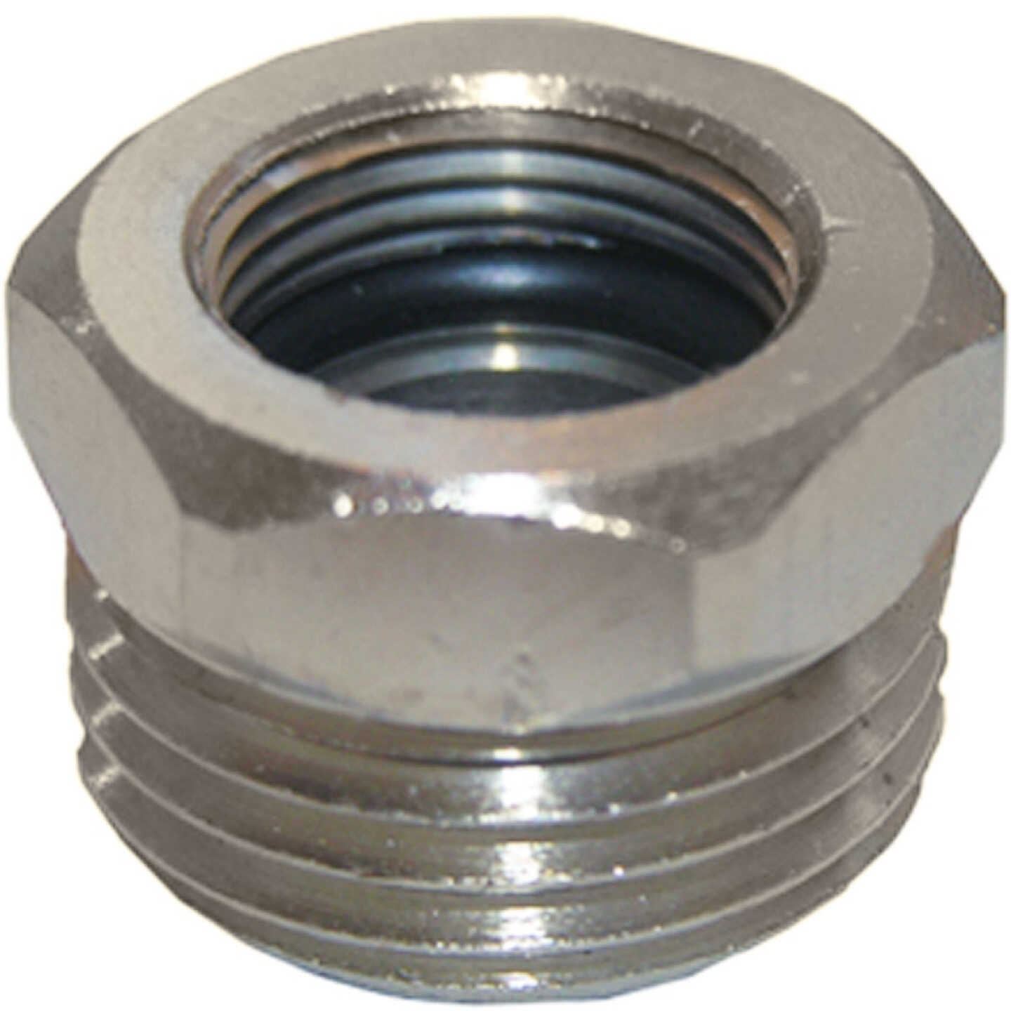 Lasco 1/2 In. IPS to 7/16 In. Compression Thread Brass Adapter Image 1