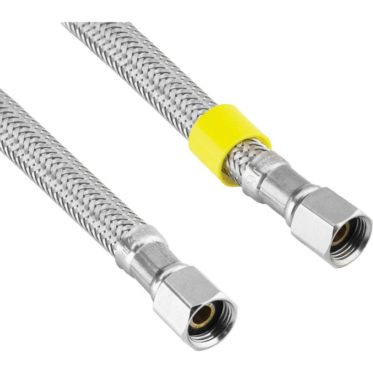 Lasco 1/4 In. x 1/4 In. x 10 Ft. Length Braided Supply Ice Maker Connector Hose Image 1