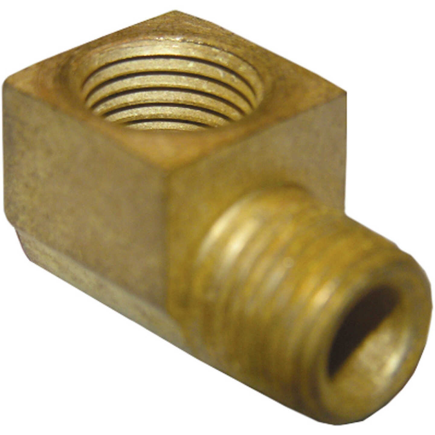 Lasco 3/8 In. FPT x 3/8 In. MPT 90 Deg. Street Brass Elbow (1/4 Bend) Image 1