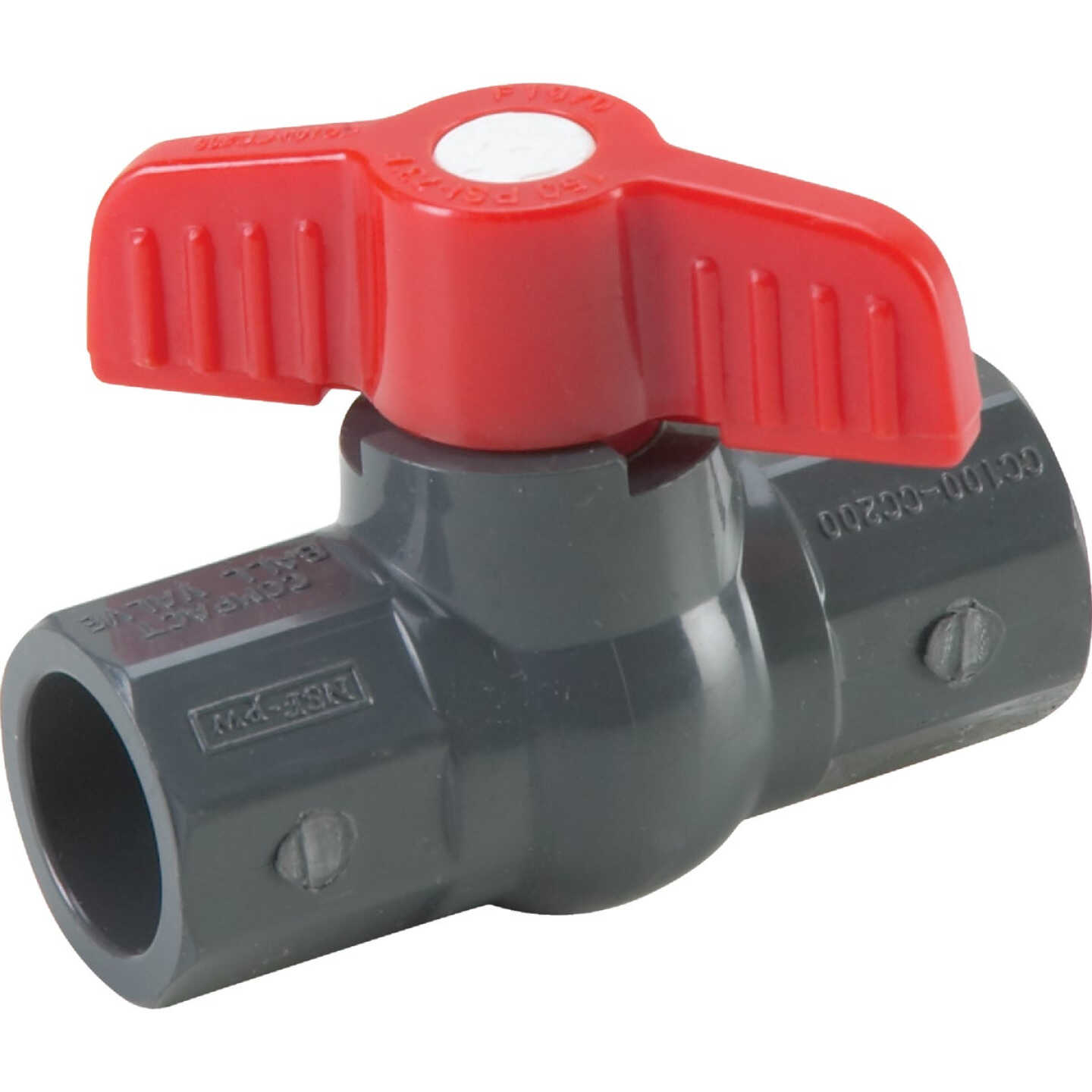 ProLine 1/2 In. Solvent x 1/2 In. Solvent PVC Ball Valve Image 1