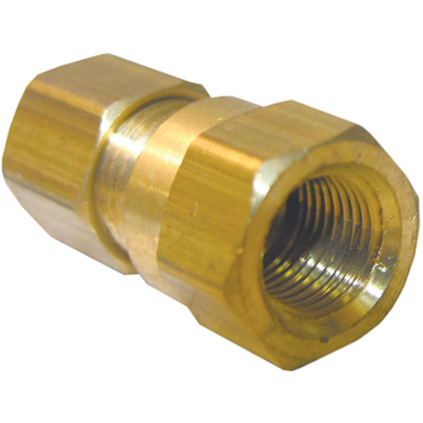 Lasco 1/4 In. C x 1/8 In. FPT Brass Compression Adapter Image 1