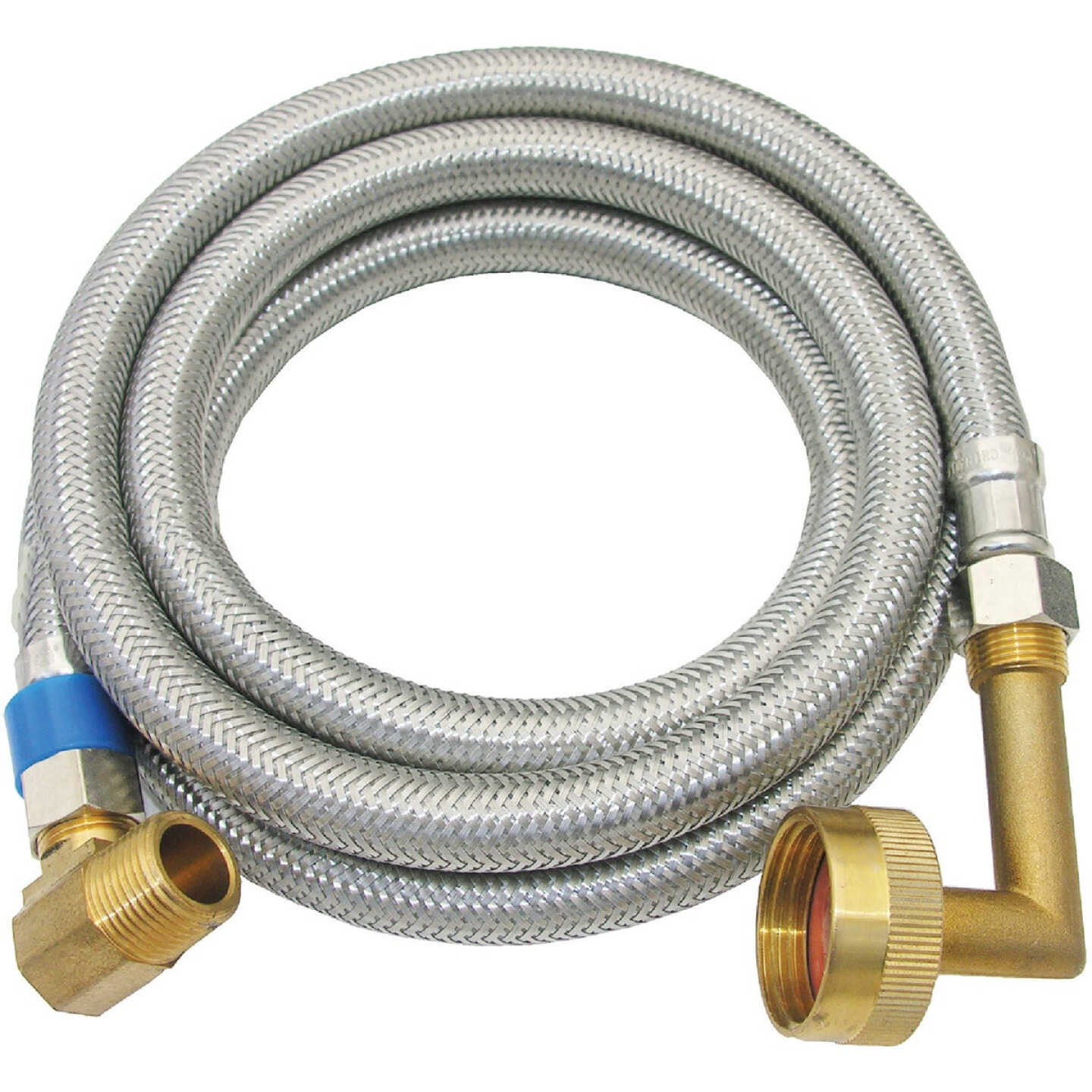 Lasco 3/8 In. x 3/8 In. x 72 In. L Stainless Steel Dishwasher Connector Image 1