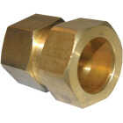 Lasco 7/8 In. C x 3/4 In. FPT Brass Compression Adapter Image 1