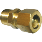 Lasco 1/2 In. C x 3/8 In. MPT Brass Compression Adapter Image 1