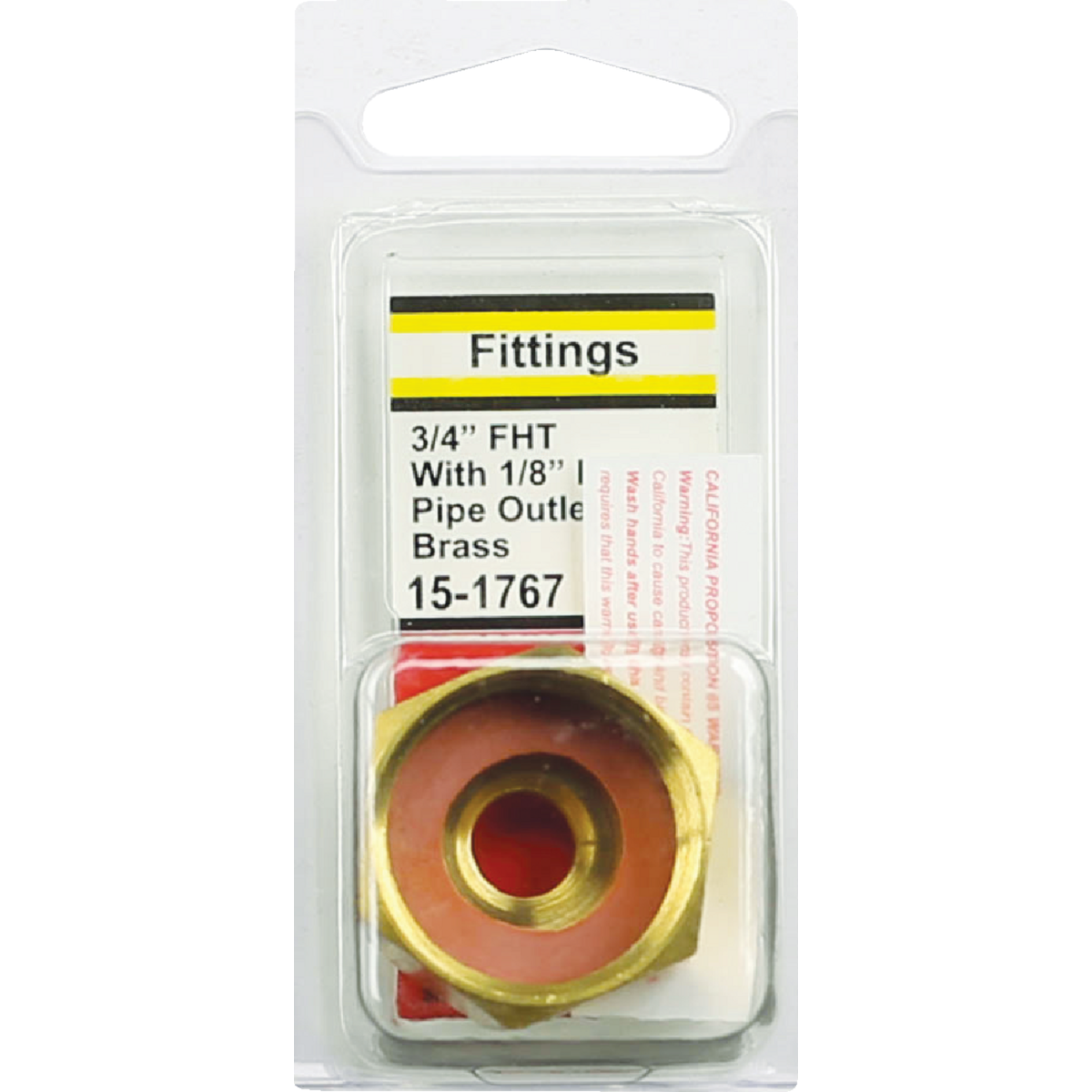 Lasco 3/4 In. FHT x 1/8 In. Female Pipe Tap Brass Cap Image 2