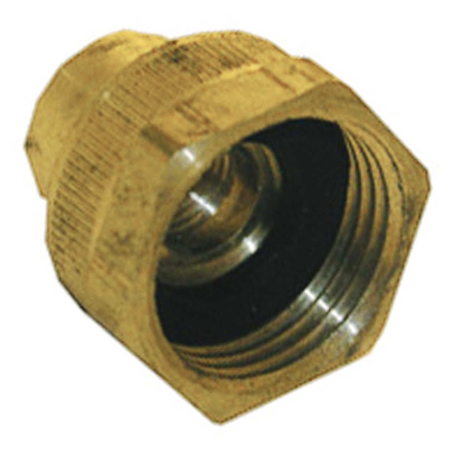 Lasco 3/4 In. FHT x 1/4 In. Female Pipe Tap Brass Cap Image 1