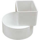IPEX 2 In. x 3 In. Downspout to 4 In. PVC Pipe Offset Adapter Image 2