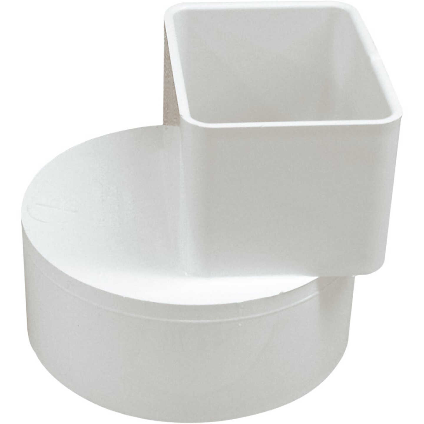 IPEX 2 In. x 3 In. Downspout to 4 In. PVC Pipe Offset Adapter Image 2