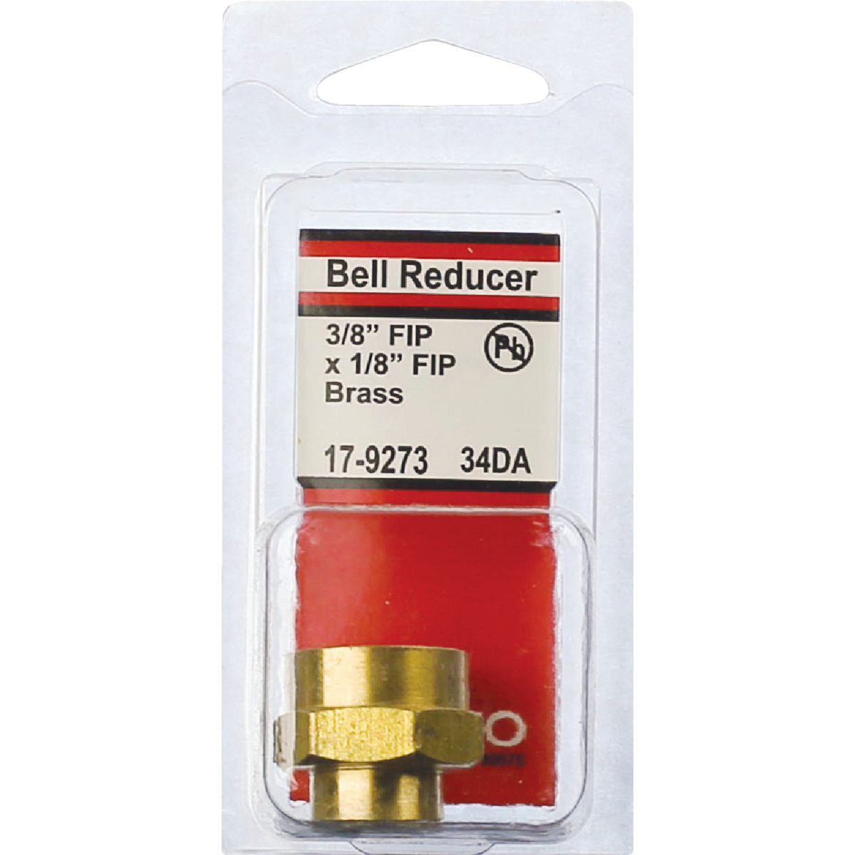 Lasco 3/8 In. FPT x 1/8 In. FPT Yellow Brass Reducing Coupling Image 2