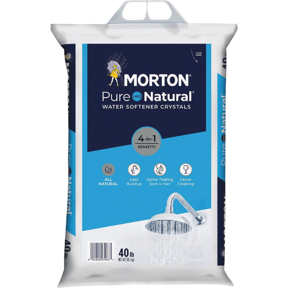 Morton Pure & Natural 40 Lb. Water Softener Salt Crystals