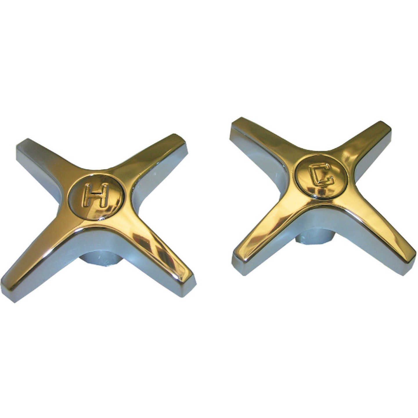 Lasco Universal Chrome Cross Faucet Handle Image 1