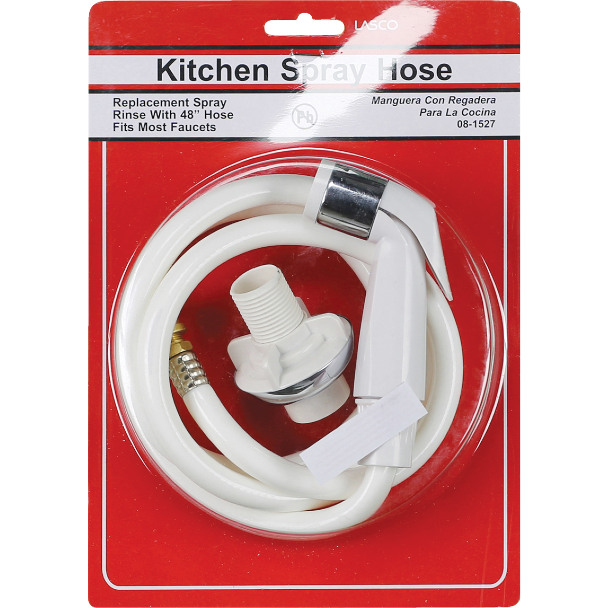 Lasco 48 In. White Spray Head with Hose Sprayer Image 2