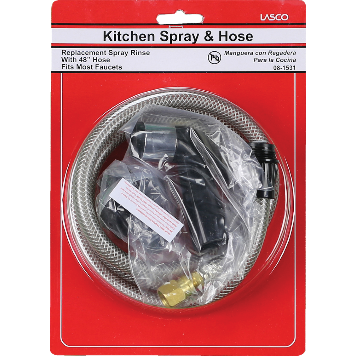 Lasco 48 In. Black Spray Head with Hose Sprayer Image 2