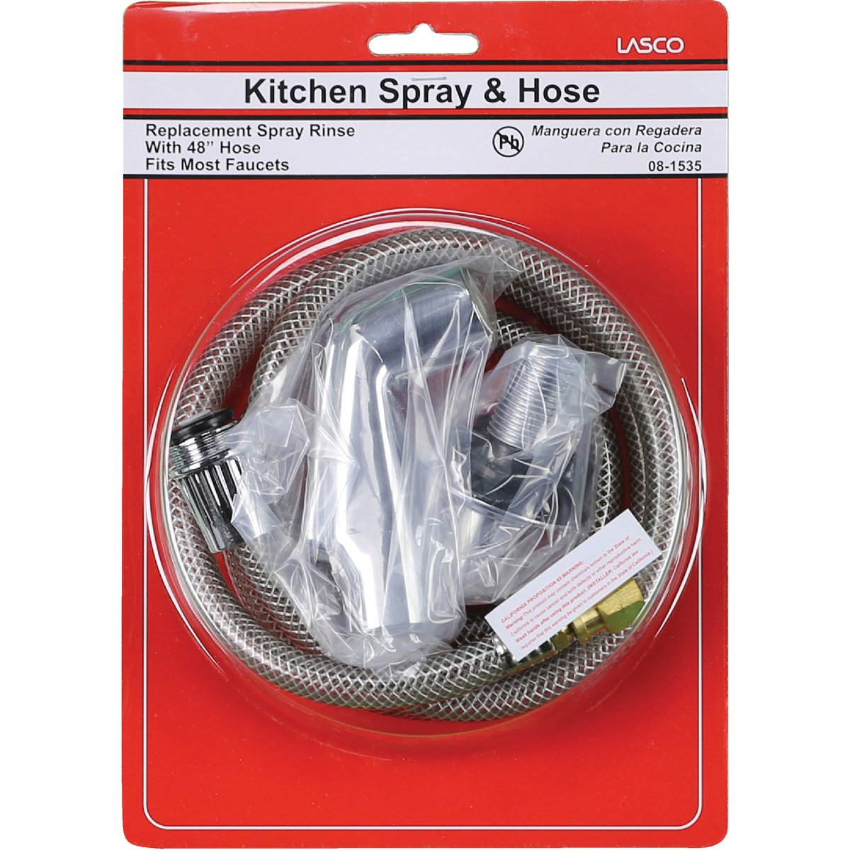 Lasco 48 In. Chrome Spray Head with Hose Sprayer Image 2