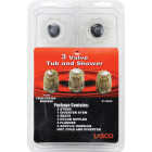 Lasco Price Pfister 3-Valve Round Clear Tub & Shower Handle Kit Image 2