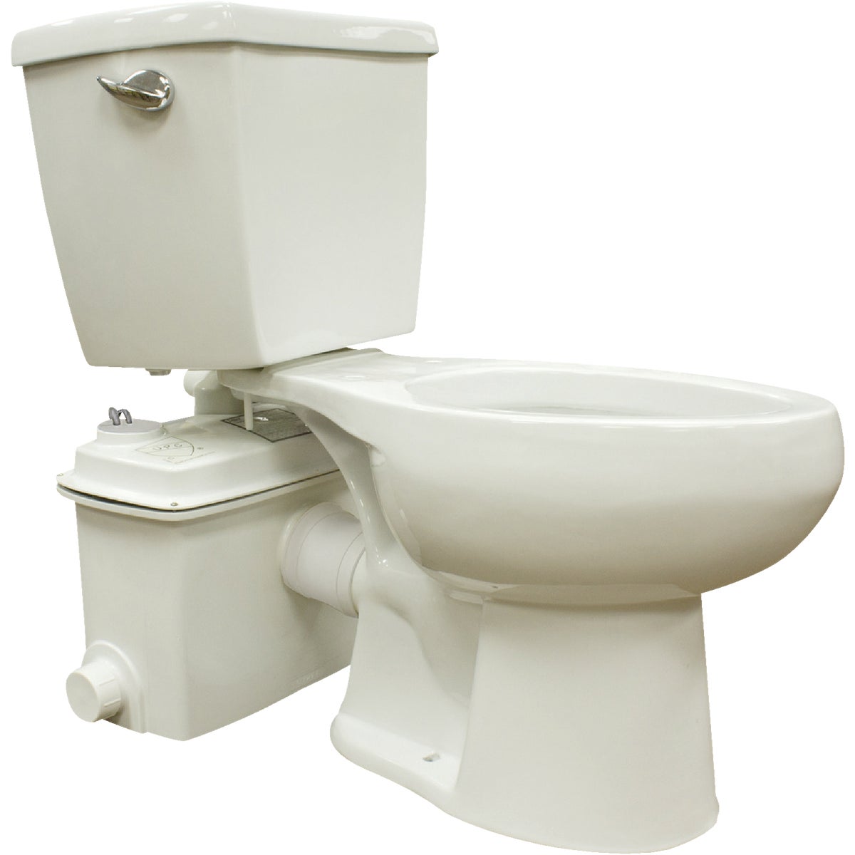 Star Water Systems White Round Bowl 1.28 GPF Upflush Toilet Image 1