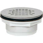 Sioux Chief 2 In. PVC No-Caulk Shower Drain with 4-1/4 In. Stainless Steel Drain Image 1