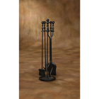 Home Impressions 5-Piece Cast Iron Fireplace Tool Set Image 2