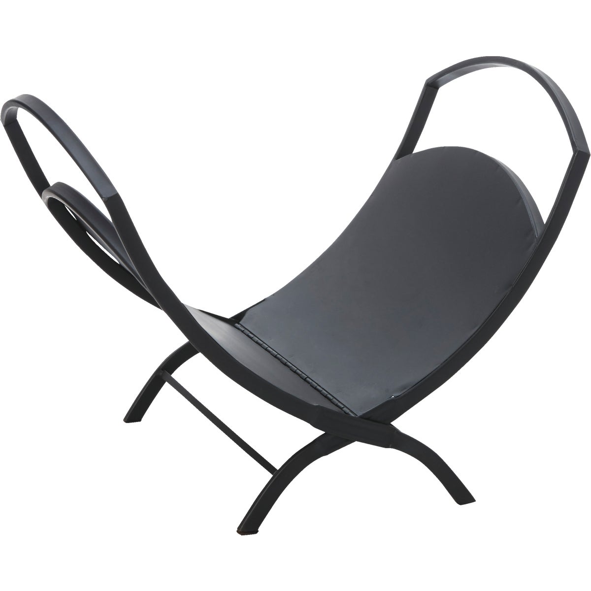 Home Impressions Hearthside Black Steel Fireplace Log Holder Image 4