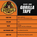 Gorilla 1.88 In. x 30 Yd. Heavy-Duty Duct Tape, Black Image 2
