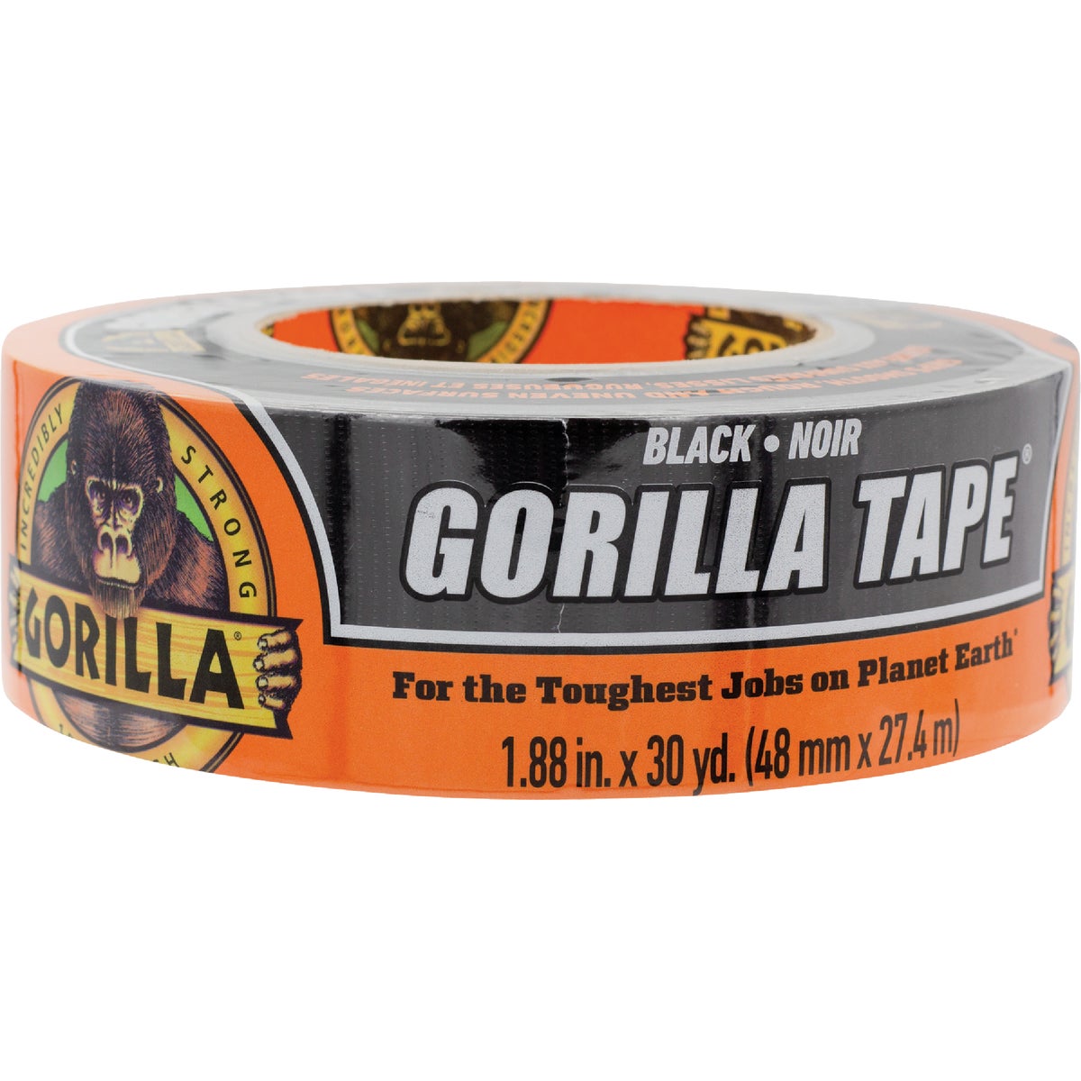 Gorilla 1.88 In. x 30 Yd. Heavy-Duty Duct Tape, Black Image 1