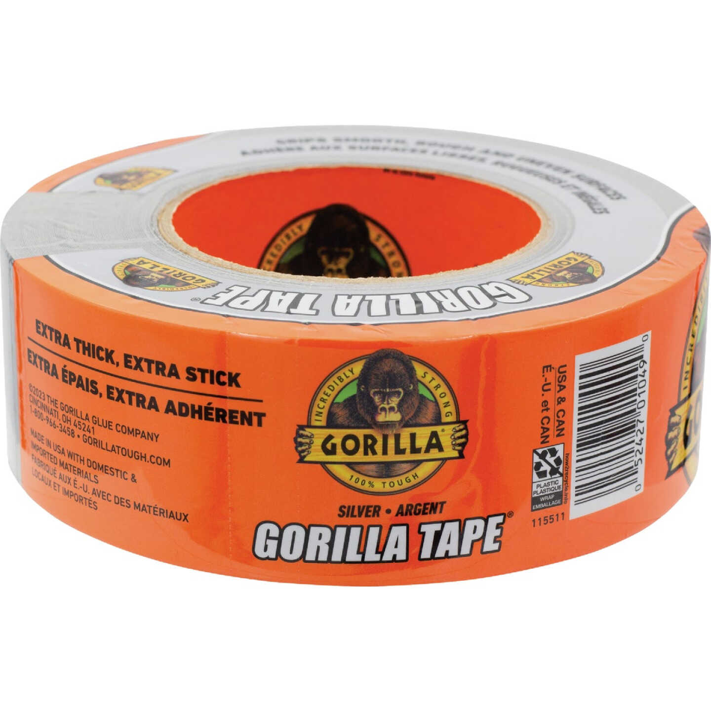 Gorilla 1.88 In. x 30 Yd. Heavy-Duty Duct Tape, Silver Image 5