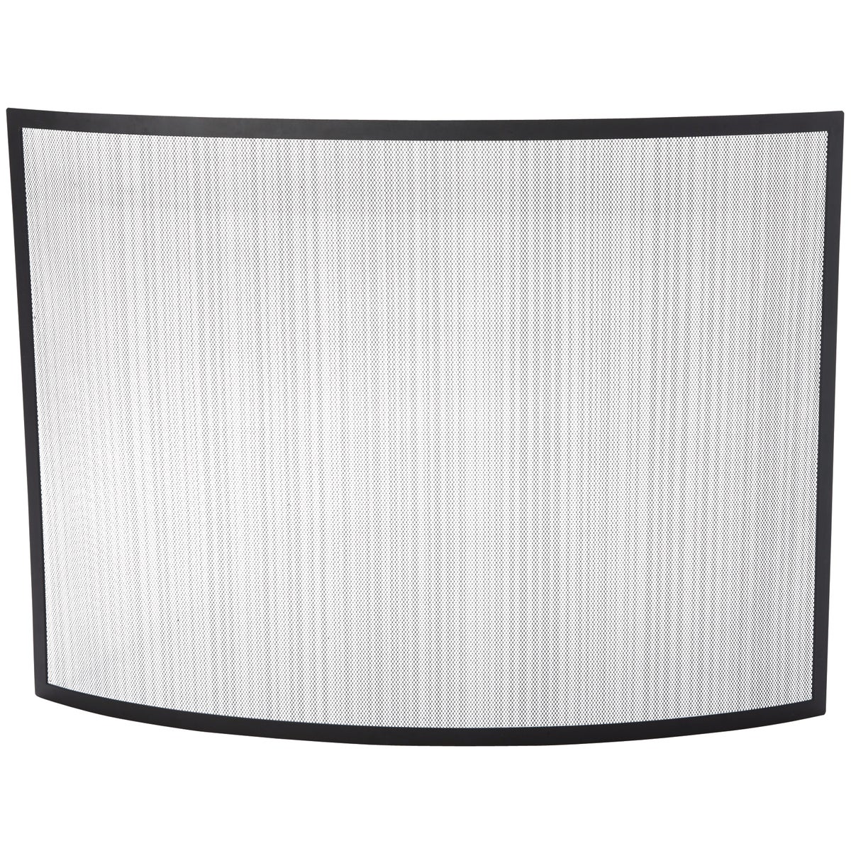 Home Impressions Black Curved Fireplace Screen Image 1