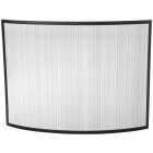 Home Impressions Black Curved Fireplace Screen Image 1