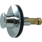 Danco Lift & Turn 3/8 In. & 5/16 In. Thread Tub Drain Stopper Cartridge in Chrome Image 1