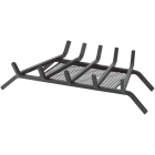 Home Impressions 18 In. Steel Fireplace Grate with Ember Screen Image 1
