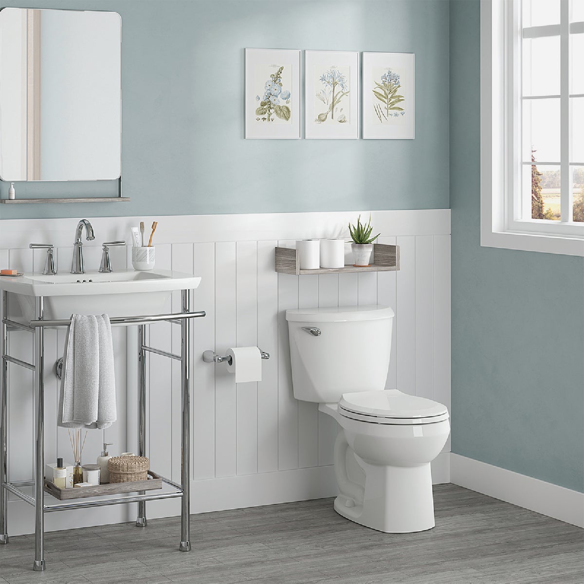 American Standard Colony3 White Round Bowl 1.28 GPF Toilet-to-Go Image 2