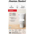 American Standard Colony3 Chair Height White Elongated Bowl 1.28 GPF Toilet-To-Go Image 3