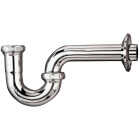 Keeney 1-1/4 In. x 1-1/4 In. Chrome-Plated 17 Gauge Brass P-Trap Image 1