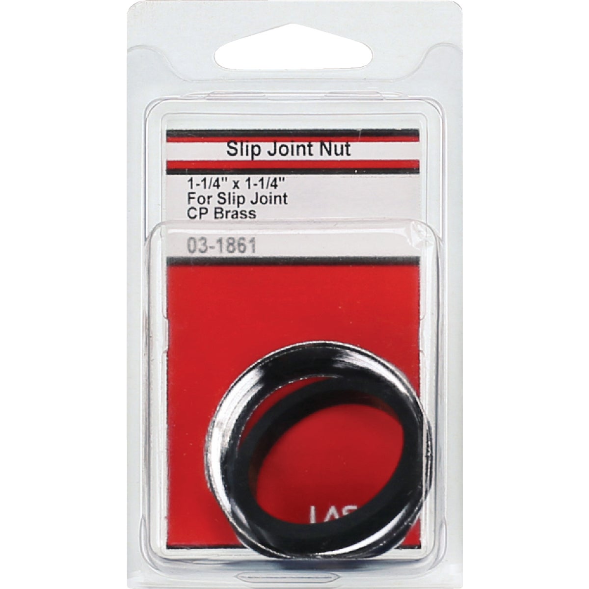 Lasco 1-1/4 In. x 1-1/4 In. Chrome Plated Slip Joint Nut and Washer Image 2