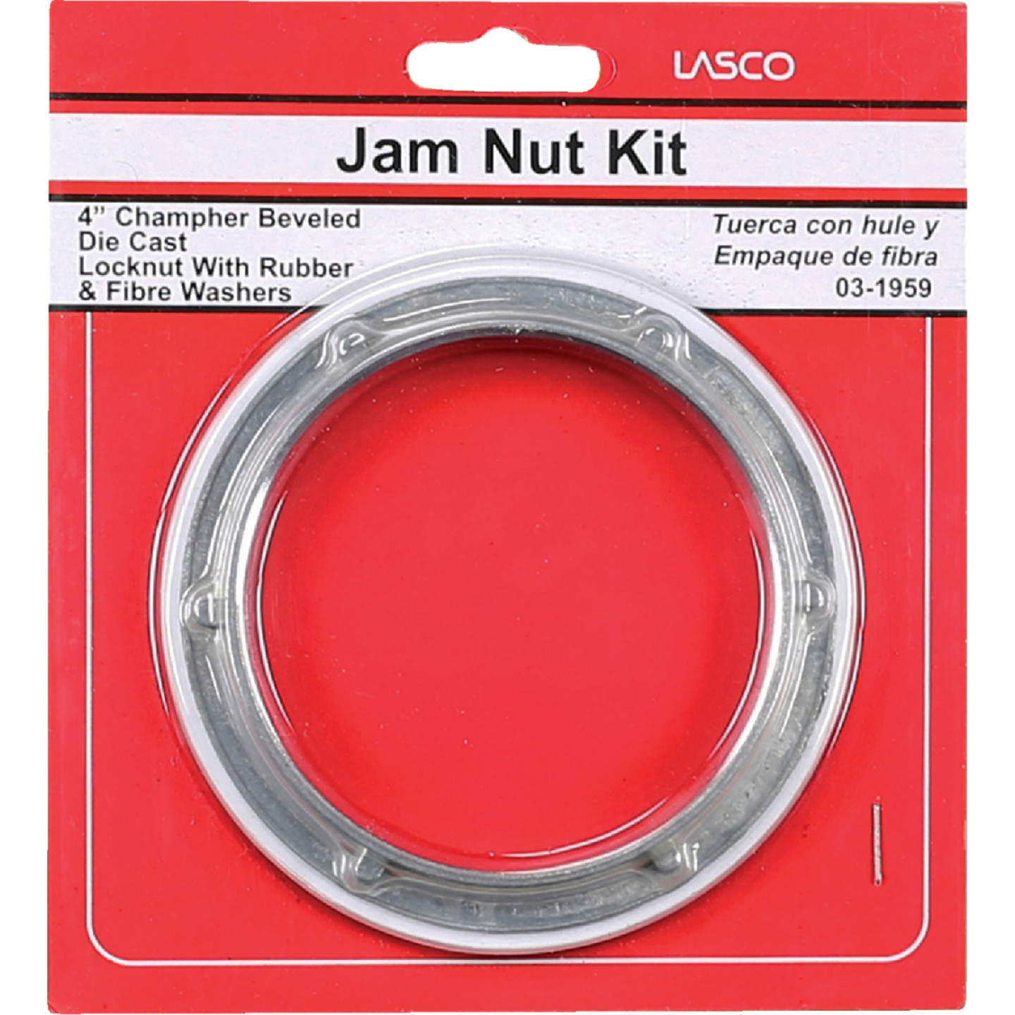 Lasco 4 In. Sink Basket Strainer Nut with Washers Image 2