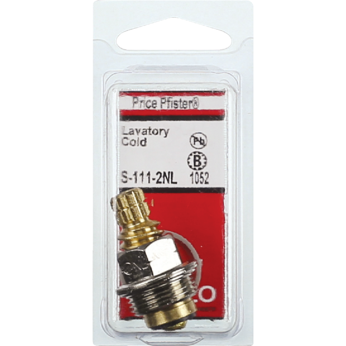 Lasco Cold Water Bathroom Sink/Kitchen Faucet Stem No. 1051 or No. 1052 For Price Pfister Image 2